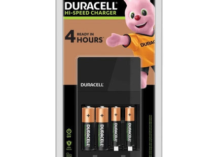 DURACELL CARICABATTERIE CEF14 CON 2 STILO AA + 2 MINISTILO AAA