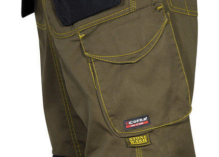 COFRA PANTALONE CARPENTER COLORE FANGO/NERO