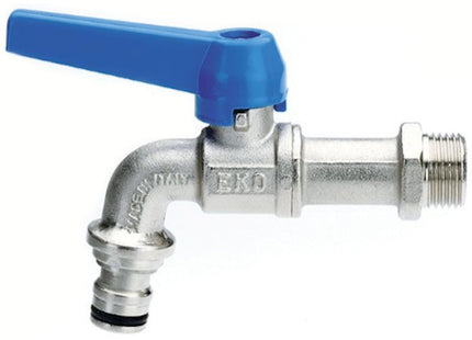 IDRO-BRIC RUBINETTO PORTAGOMMA A SFERA EKO CON INNESTO RAPIDO DA 1/2"