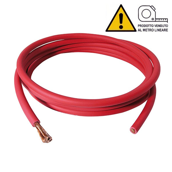 SACIT CAVO IN PVC PER SALDATURA H07V-K ROSSO SEZ.MMQ. 25 AL MTL