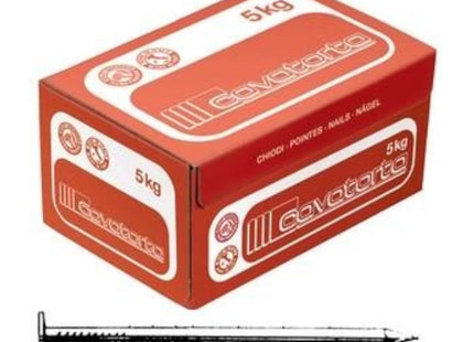 CAVATORTA CHIODI ACCIAIO TESTA PIANA IN SCATOLA ROSSA