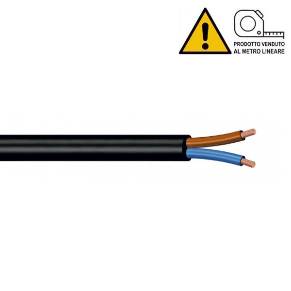 CAVO ELETTRICO AL TAGLIO TIPO H07RN-F NERO