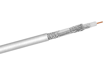 CAVO COASSIALE TV SAT AL TAGLIO D.MM6,8 BIANCO AL MTL