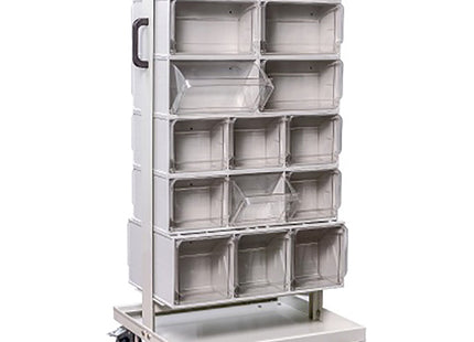 MOBIL PLASTIC CARRELLO IN METALLO CB30 PER MADIA/CRYSTAL BOX GRIGIO