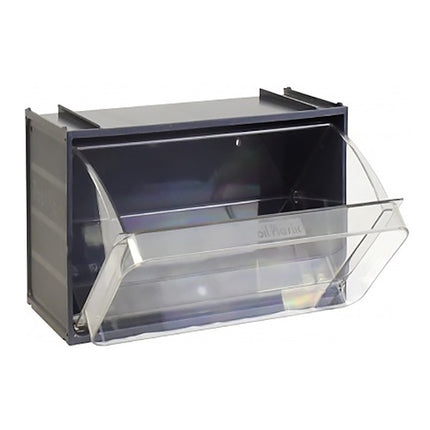 MOBIL PLASTIC CONTENITORE CRYSTAL BOX CB50/3 1 CASSETTO GRIGIO SCURO