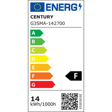 CENTURY LAMPADINA LED SMART WIFI A65 230V 14W E27 RGB+3000K-6500K 1400LM