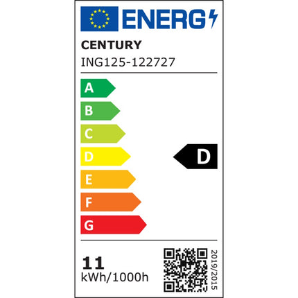 CENTURY LAMPADINA LED INCANTO GLOBO 230V 11W E27 2700K 1521LM