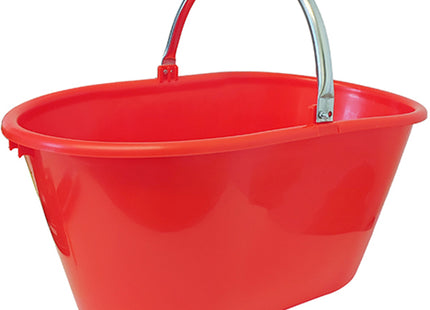 MOBIL PLASTIC CESTO OVALE ARANCIONE CON MANICO FERRO LT20