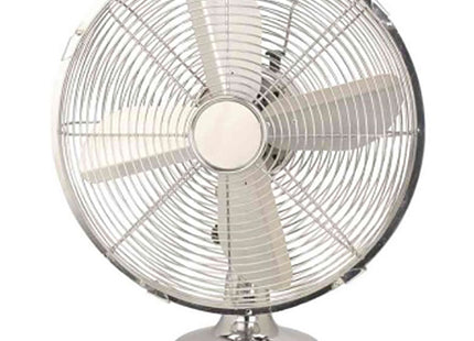 CFG VENTILATORE DA TAVOLO MOD. CROMO 30 ALTEZZA CM.40 COLORE CROMO
