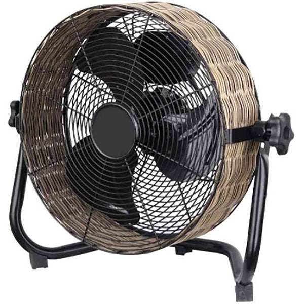 CFG VENTILATORE DA TERRA E DA TAVOLO MOD. VINTAGE VIMINI ALTEZZA CM.41