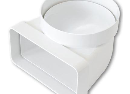 LA VENTILAZIONE GIUNTO VERTICALE DA TUBO D.MM100 A TUBO MM120X60