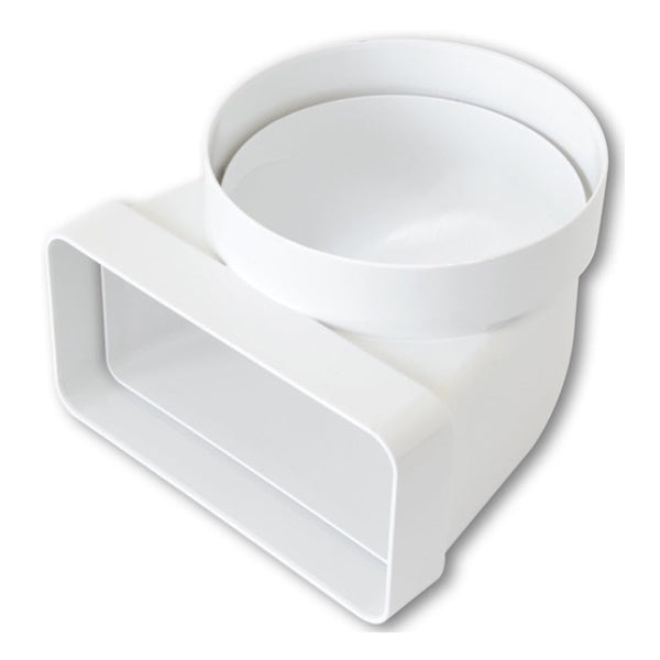 LA VENTILAZIONE GIUNTO VERTICALE DA TUBO D.MM100 A TUBO MM120X60