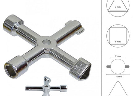 GEKO 6200/91 CHIAVE UNIVERSALE MULTIUSO A CROCE