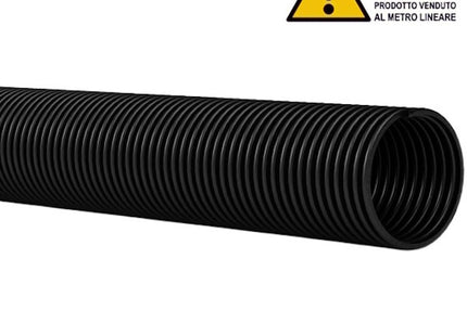 SATI TUBO HELIMOPLEN IN POLIPROPILENE CORRUGATO NERO D.MM 40 AL MTL*