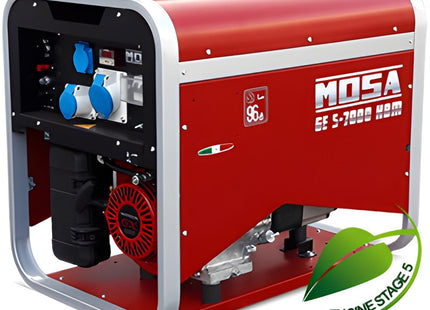 MOSA GRUPPO ELETTROGENO GE S-7000HBM MONOFASE MOT.HONDA 5 KW SILENZIATO