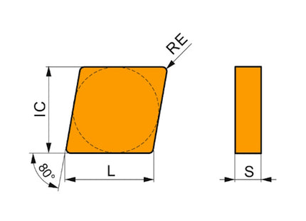 IMPERO INSERTO PER TORNITURA ART. CNGN 120708-T01020-TC100