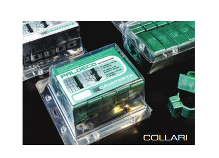 CAVATORTA KIT 10 COLLARI PLASTIFICATI PER PALETTI PALDECO VERDI