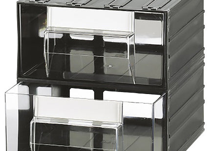 MOBIL PLASTIC CASSETTIERA MOD. C-MIDI T42 TRASPARENTE 2 CASSETTI