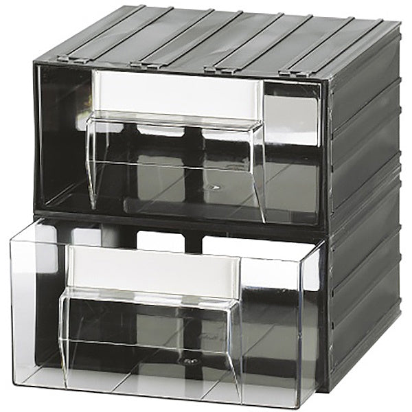 MOBIL PLASTIC CASSETTIERA MOD. C-MIDI T42 TRASPARENTE 2 CASSETTI