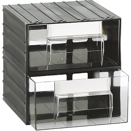 MOBIL PLASTIC CASSETTIERA MOD. C-MIDI T42 TRASPARENTE 2 CASSETTI