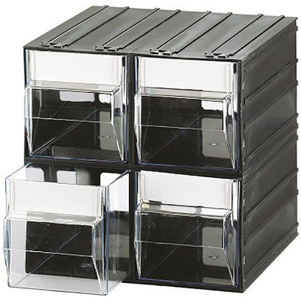 MOBIL PLASTIC CASSETTIERA MOD. C-MIDI T44 TRASPARENTE 4 CASSETTI