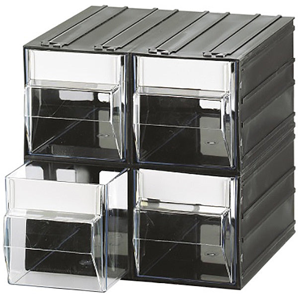 MOBIL PLASTIC CASSETTIERA MOD. C-MIDI T44 TRASPARENTE 4 CASSETTI