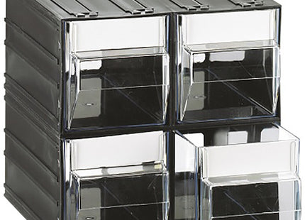 MOBIL PLASTIC CASSETTIERA MOD. C-MIDI T44 TRASPARENTE 4 CASSETTI