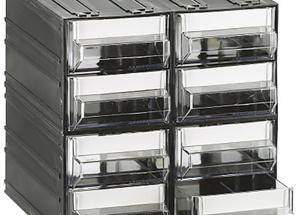 MOBIL PLASTIC CASSETTIERA MOD. C-MIDI T45 TRASPARENTE 8 CASSETTI