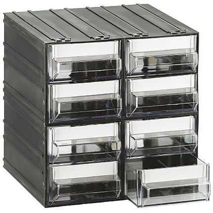 MOBIL PLASTIC CASSETTIERA MOD. C-MIDI T45 TRASPARENTE 8 CASSETTI