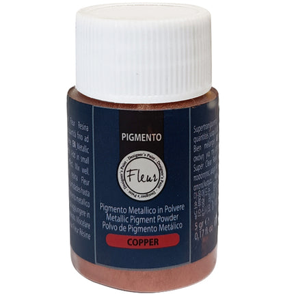 FLEUR PIGMENTO METALLIZZATO IN POLVERE PER RESINE IN CONF.DA GR 5