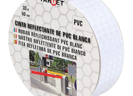 TARGET NASTRO PRISMATICO RIFLETTENTE IN PVC MM50X33MT BIANCO