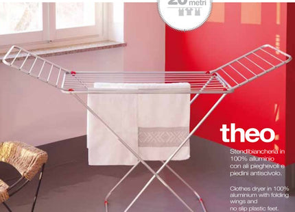 JUMBO STENDIBIANCHERIA A CAVALLETTO MOD. THEO IN ALLUMINIO*