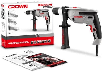 CROWN TRAPANO A PERCUSSIONE ELETTRICO MOD.CT10128C  POTENZA 600W