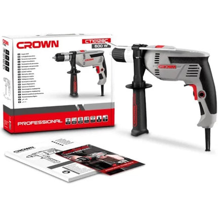 CROWN TRAPANO A PERCUSSIONE ELETTRICO MOD.CT10128C  POTENZA 600W
