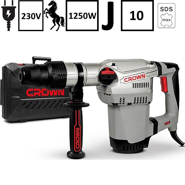 CROWN MARTELLO DEMO/PERFORATORE MOD.CT18118V BMC POTENZA 1250W