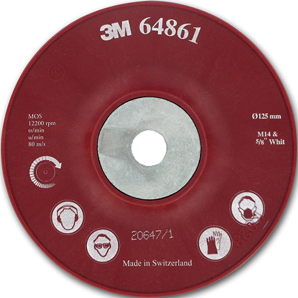 3M CUBITRON II PLATORELLO PER DISCHI FIBRATI ROSSO D.MM125 P.N.64861