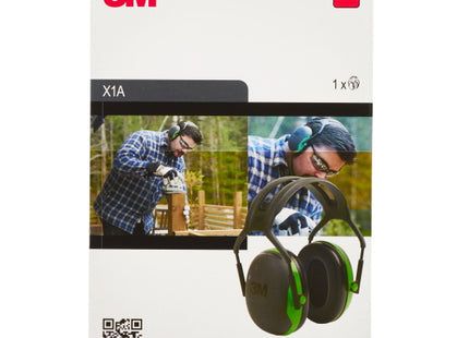 3M CUFFIE AURICOLARI SERIE X1A PELTOR 27 DB COLORE NERO/VERDE