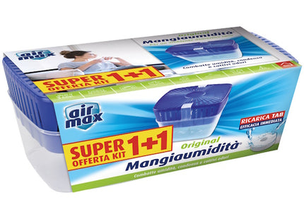 UHU AIR MAX MANGIAUMIDITA' 1 + 1 DA GR.450 + RICARICA TAB GR.450