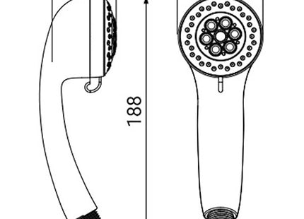 IDRO-BRIC DOCCIA DALIA 3 GETTI D.MM65