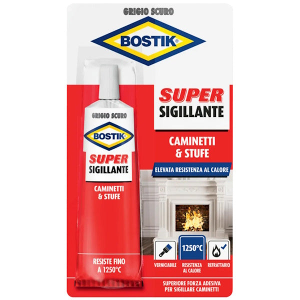 UHU BOSTIK SUPER SIGILLANTE CAMINETTI E STUFE BLISTER GR100