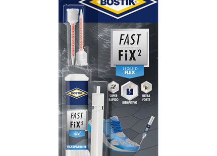 UHU BOSTIK FAST FIX2 LIQUID FLEX SIRINGA COLLA BICOMPONENTE GR10