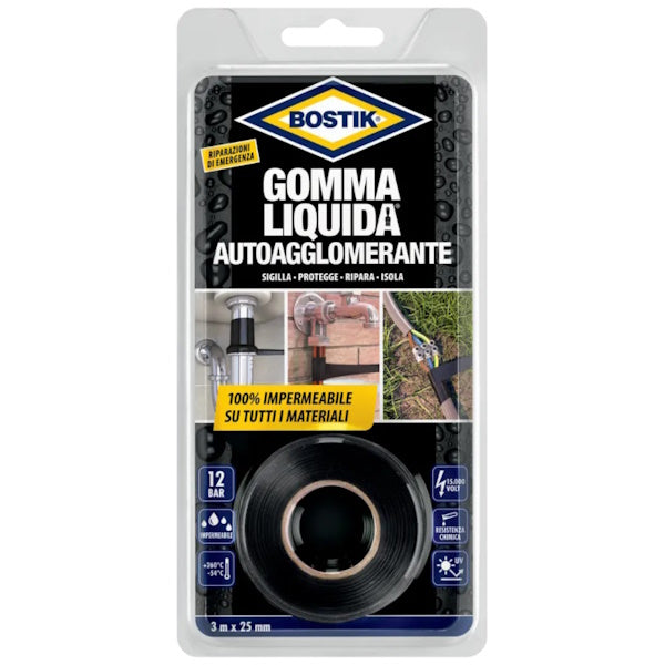 UHU BOSTIK GOMMA LIQUIDA AUTOAGGLOMERANTE IN NASTRO DA MT 3X25MM