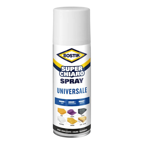UHU BOSTIK SUPERCHIARO ADESIVO UNIVERSALE SPRAY BOMBOLETTA ML500
