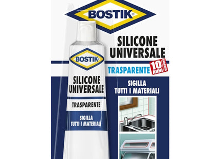 UHU BOSTIK SILICONE UNIVERSALE ACETICO TRASPARENTE BLISTER ML 60