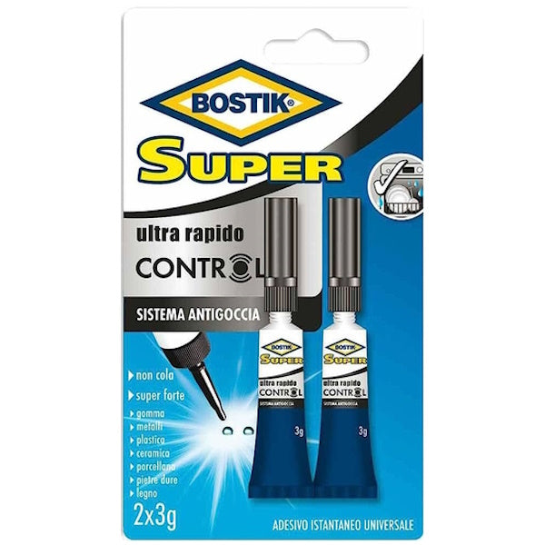 UHU BOSTIK SUPER CONTROL ISTANTANEO ADESIVO BLISTER GR3 PZ2