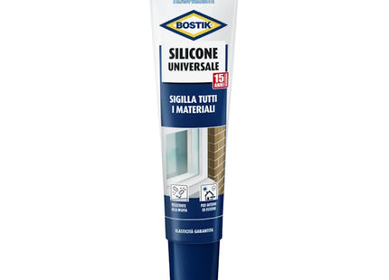 UHU BOSTIK SILICONE UNIVERSALE ACETICO TRASPARENTE TUBO ML150