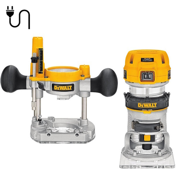 DEWALT ELETTROFRESATRICE CON AFFONDAMENTO E BASE FISSA POTENZA 900W