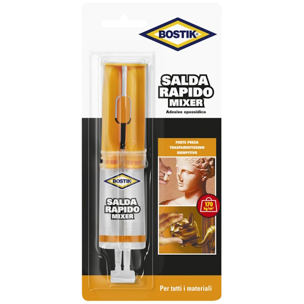 UHU BOSTIK SALDARAPIDO MIXER COLLA EPOSSIDICA BICOMPONENTE BLIS.ML24