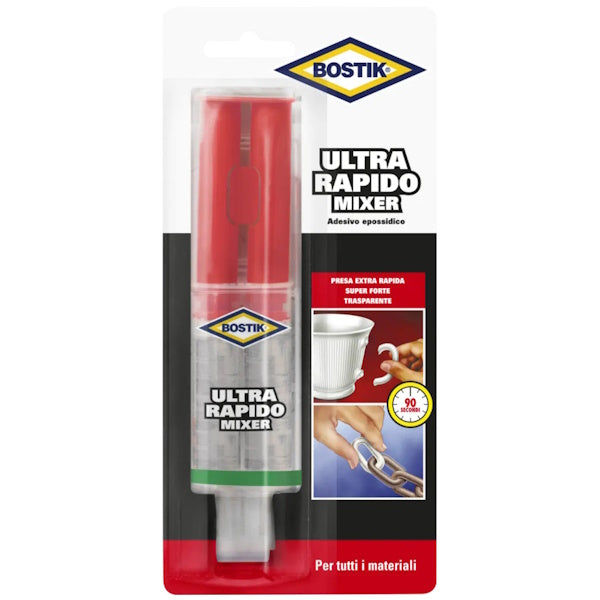 UHU BOSTIK ULTRARAPIDO MIXER COLLA EPOSSIDA EXTRA-FORTE BLISTER ML24