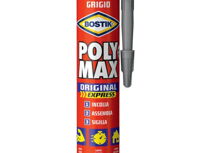 UHU BOSTIK POLY MAX ORIGINAL EXPRESS GRIGIO CARTUCCIA GR425
